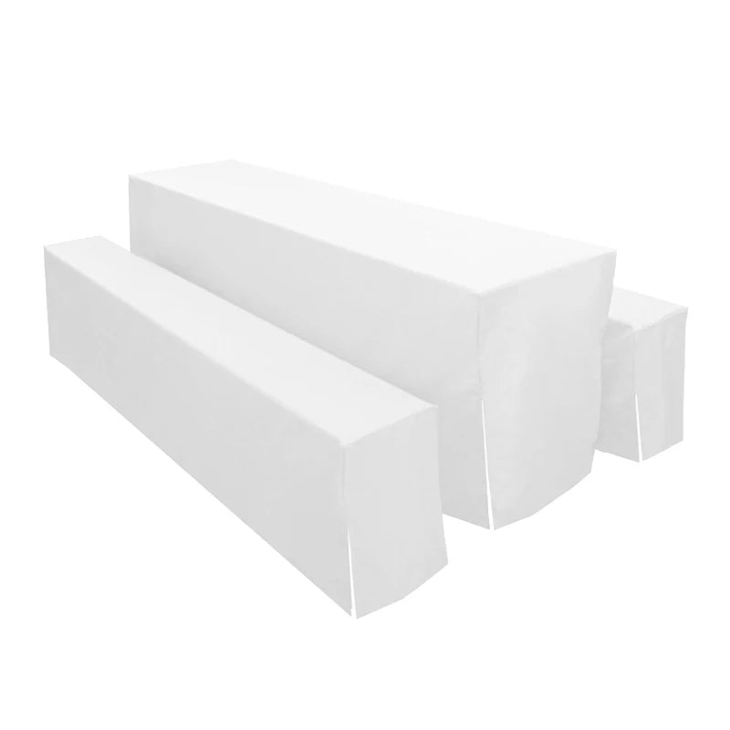 Wholesale Custom Woven 100% Polyester Durable Reusable Wedding Table Cloth Outdoor Beer Bench Cover