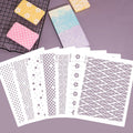 Saffron Custom Soft Cake Mesh Stencil Template Molds Plastic Laser Cut Decorating Airbrush Stencils