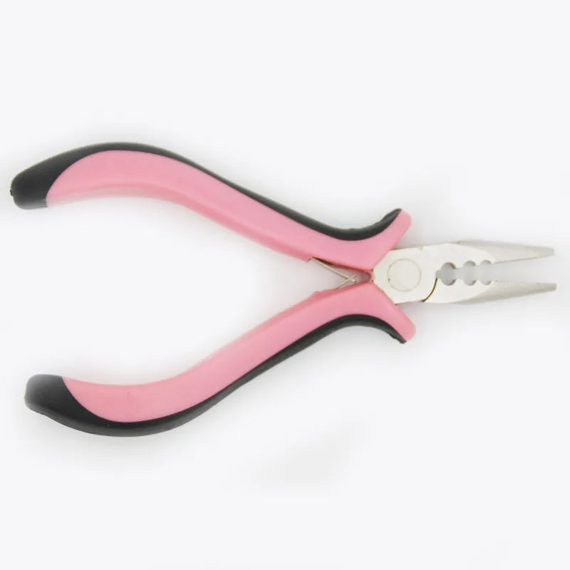 Micro Bead Stainless Steel Hair Highlighting Tool  Human Hair Extension Pliers Hair Extension Pliers pink