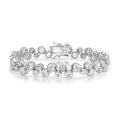 Scattered Bezel Set Diamond Tennis Bracelet Fashion 925 Silver Jewelry Bracelet Tennis