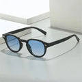 Vintage Small Frame Multi-Color Sunglasses with UV400 PC Lenses Advanced Driving All-Match Yellow Frame for Europe United States