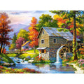 Full Square/Round Diamond Painting Landscape Forest Cabin Home Decor Wall Art Gifts Artwork 5D DIY Diamond Painting Kits