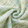Fashion Small Fresh Color Plaid Tweed Wool Polyester Fabric Woolen Tweed Fabric Autumn Winter