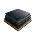 Good Quality's Gym Flooring Fitness Black Rubber Mat With Shining Colorful Spot Gym Floor Mat Rubber Flooring