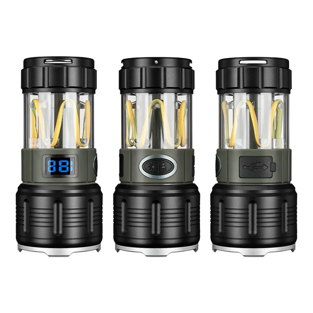 Portable Long Range Tactical Flashlight for Outdoor Use New Strong Light for Camping & Work Portable Atmosphere Work Light