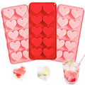 Hot Sale 10 Cavities Silicone Heart Mold for Baking Mini Cake Heart Pan Valentine's Day Silicone Mold Heart Muffin Baking Tray