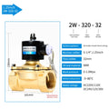 OEM Factory 2W320-32 Brass Hydraulic Pump 36V/24VDC Solenoid Water Valve Two-Way Control for DN32 High Temperature Media