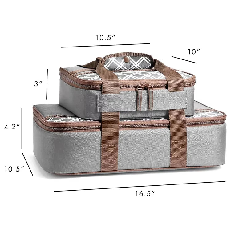 Manufactory Direct Durable 20L Keep Foods Fresh Warm Waterproof Oxford Insulated Thermal Cooler Tote Portable Bag