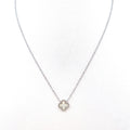 In Stock Wholesale 316L Stainless Steel Jewelry Fashion Personalized Ladies Lucky Four-leaf Clover Charm Shell Pearl Necklace