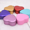 Factory Supply Various Colors Metal Food Grade Heart Shape Gift Tin Box