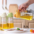 Multifunctional Glass Kitchen Air Fryer Spray Bottle for Foggy Cooking Oil and Thickener Application Essential Cooking Tool