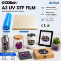 Goosam Direct Cold Transfer Uv DTF Sticker Film a and B Laminator A3 AB UV DTF Film for Hard Surface Printing