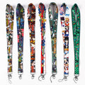 Custom Eco-Friendly Offset Printed ID Card Holder Lanyard Cartoon Character Neck Strap Polyester/Nylon Personalized Anime Logo