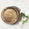 3 Sizes Round Distressed Skeleton Vintage Lace Fine Engraving Unique Textures Fruit Bowl Tray Decorative Charger Plates
