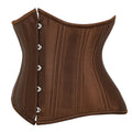 Women Sexy Underbust Corset 26 Steel Boned Short Torso Sturdy Waist Training Corset Weight Loss Satin Elegant Shapewear