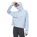 New Design Cool Yoga Coat Hooded Long and UV  Clothing Women's Summer Outdoor Quick Drying Fitness Top