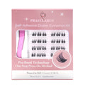 Spike Wheat Pre-Bond Self Adhesive Eye Lash Extensions No Glue Needed Self Adhesive Lashes with Adhesive  No Glue Cluster Lashes