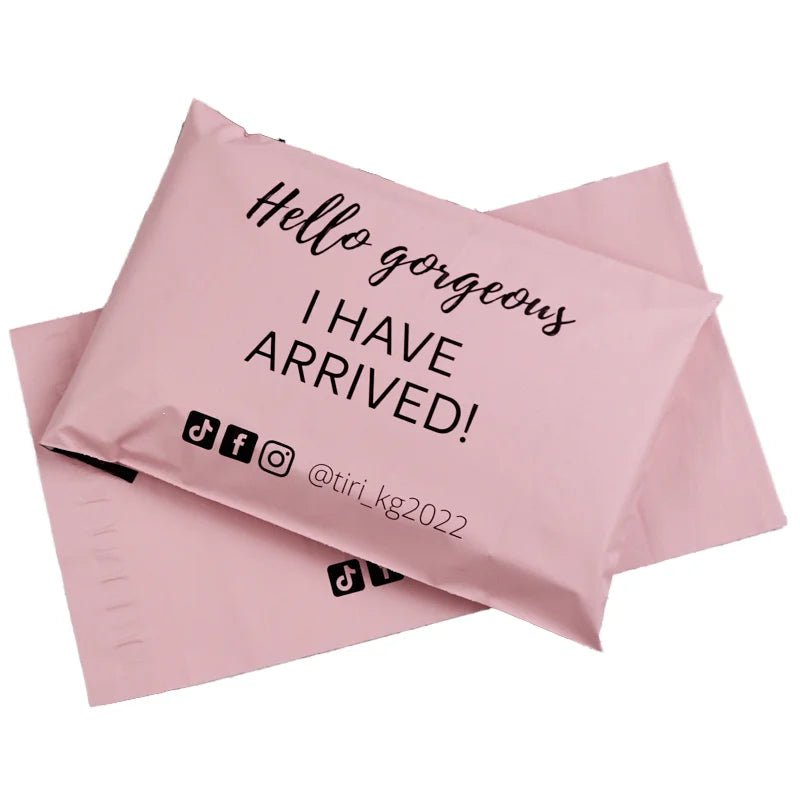 OEM Factory Eco-friendly Plastic Packaging Pink Mailer Bags Shipping Bags for Children's Clothing