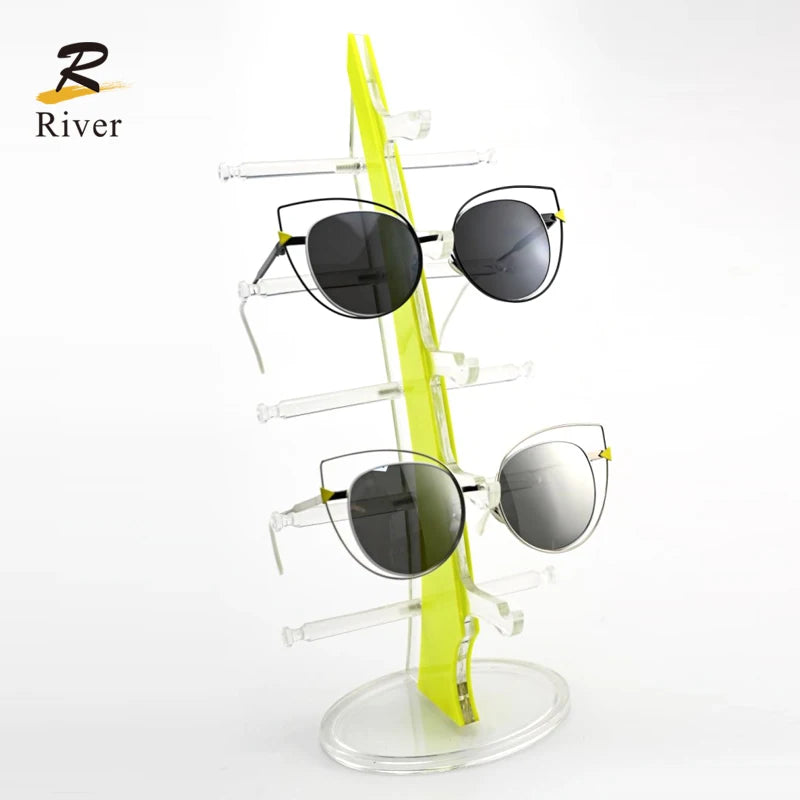 Colorful Optical Glass Eyewear Eyeglass Acrylic Sunglasses Display Rack Sunglasses Display Stand