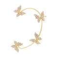 Fashion Cuff Earrings for Women Non-Pierced Butterfly Ear Cuff Clip-On Butterfly Ear Cuff Jewelry