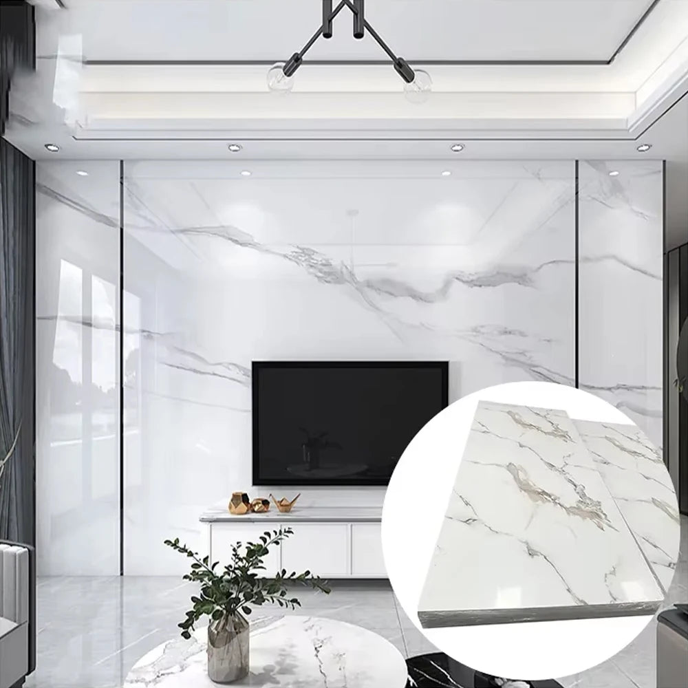 Modern PVC Wall Panel for Home Decoration Marble Effect UV Marble Sheet Wall Panel Multi-Design WPC Vinyl Wall Panel Waterproof