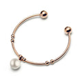 Promotional Gifts Custom Beads Stainless Steel Charm Bracelet Trendy Bracelet Fresh Water Pearl Bracelet