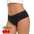 Wholesale 4 Layer Nylon Absorption Layer Underwear Washable Leak Proof Period Menstrual Panties With LaceThong for Women