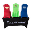 Sublimation Printed logo Fitted Stretch Spandex Table Cover Table Cloths