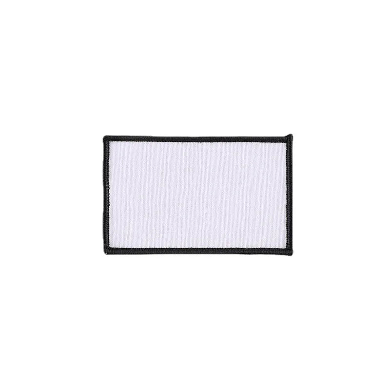 DIYBadges White Hot Embroidered Lace 3D Sew-On Sticker Custom Size Shape WANGSHUN Brand Digital Printing Fabric Adhesive Backing