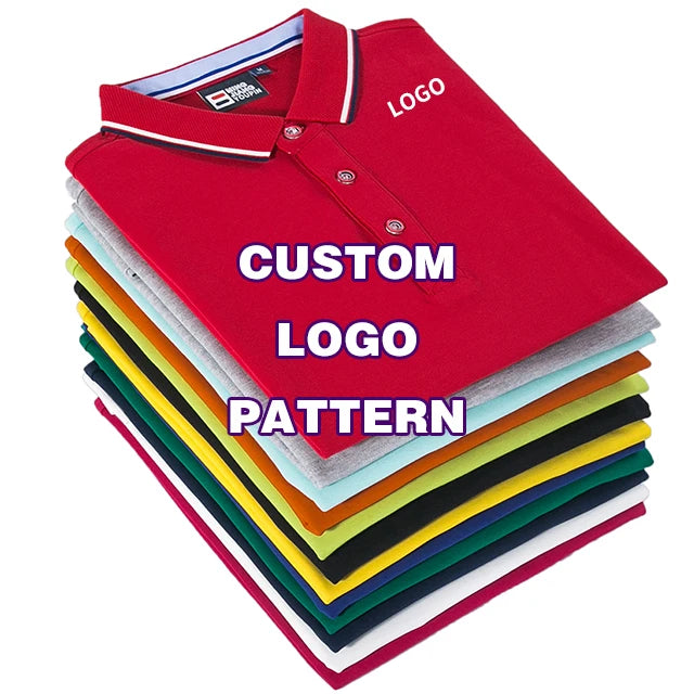 Men's Anti-Wrinkle Short Sleeve Golf Shirt Knitted Fabric Cotton Blend Casual Design Summer School Uniform