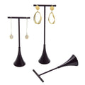 JINSKY Gold Metal T-Bar Hanging Earrings Display Stand Wholesale Rack Holder for Jewelry Shop Stylish Container for Ear