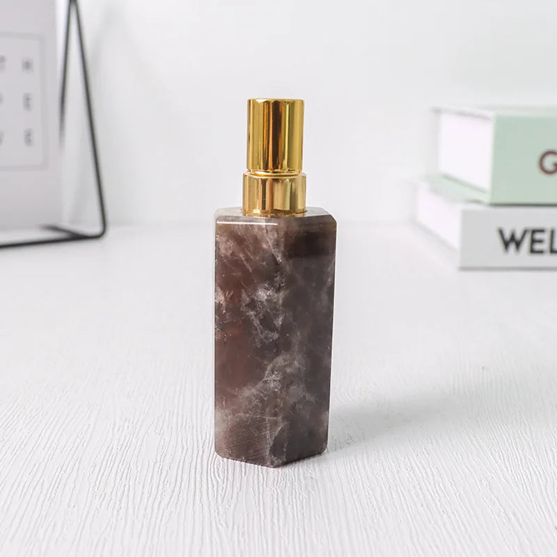 2024 10ml Hexagonal Hsiuyen Jade Perfume Spray Bottle for Stone Holder Perfume Bottle Home Gift