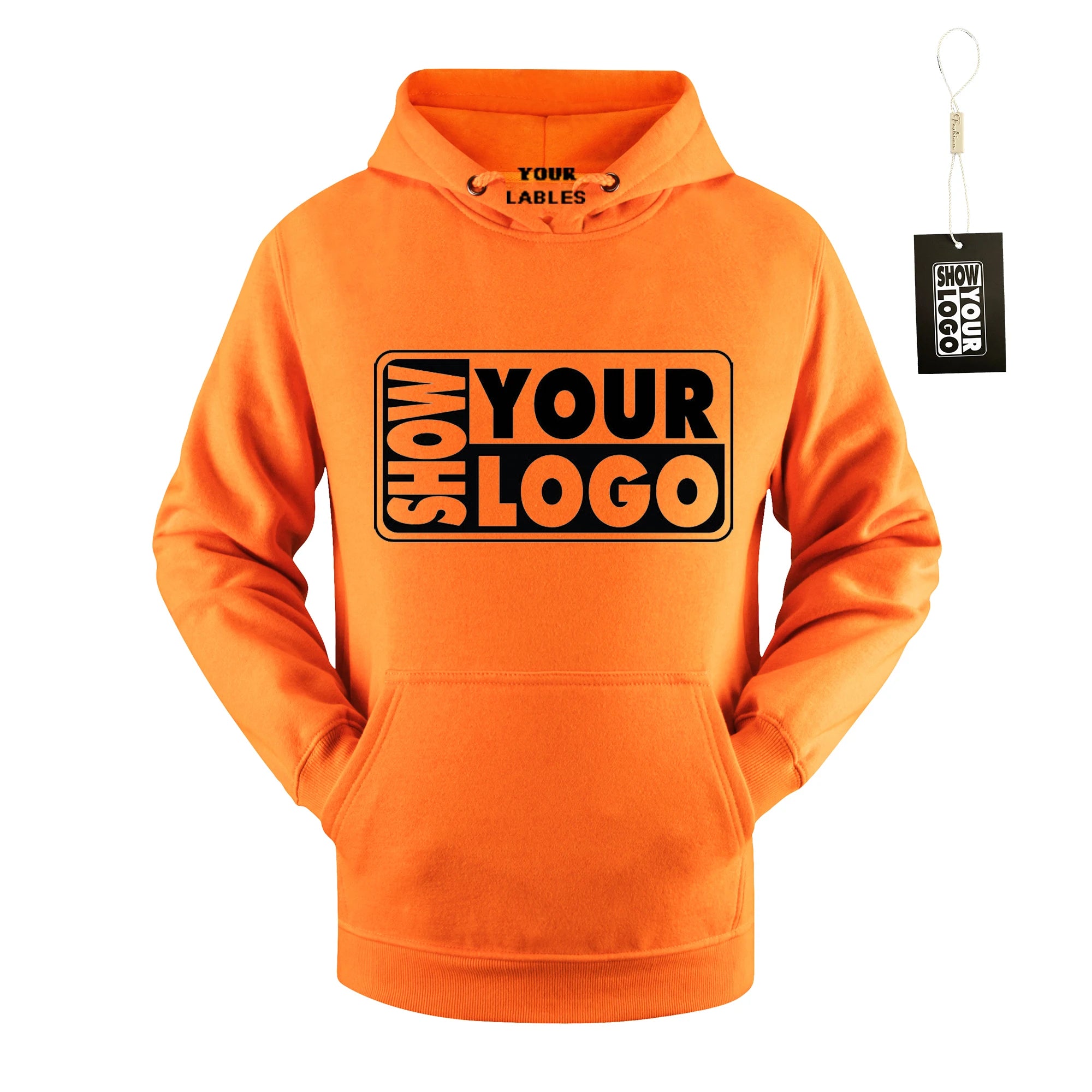 Spring / Autumn 100% Cotton Full Sleeves Crew Neck 290gsm 8.5oz Terry Unisex Hoodie Sweatshirts With 12 Colors and 8 Size