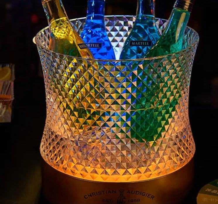 New Design Led Crystal Ice  Bucket for Nightclub