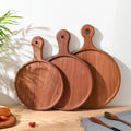 Nordic Retro Style Round Pizza Wood