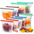 Food Grade Ziplock Leakproof Sandwich Silicon Container Bag Reusable Freezer Storage Silicone Food Bags for Packing Food