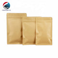 In Stock Aluminum Liner Foil Ziplock Tea Kraft Paper Bag Empty Herbal Tea Packaging Bags