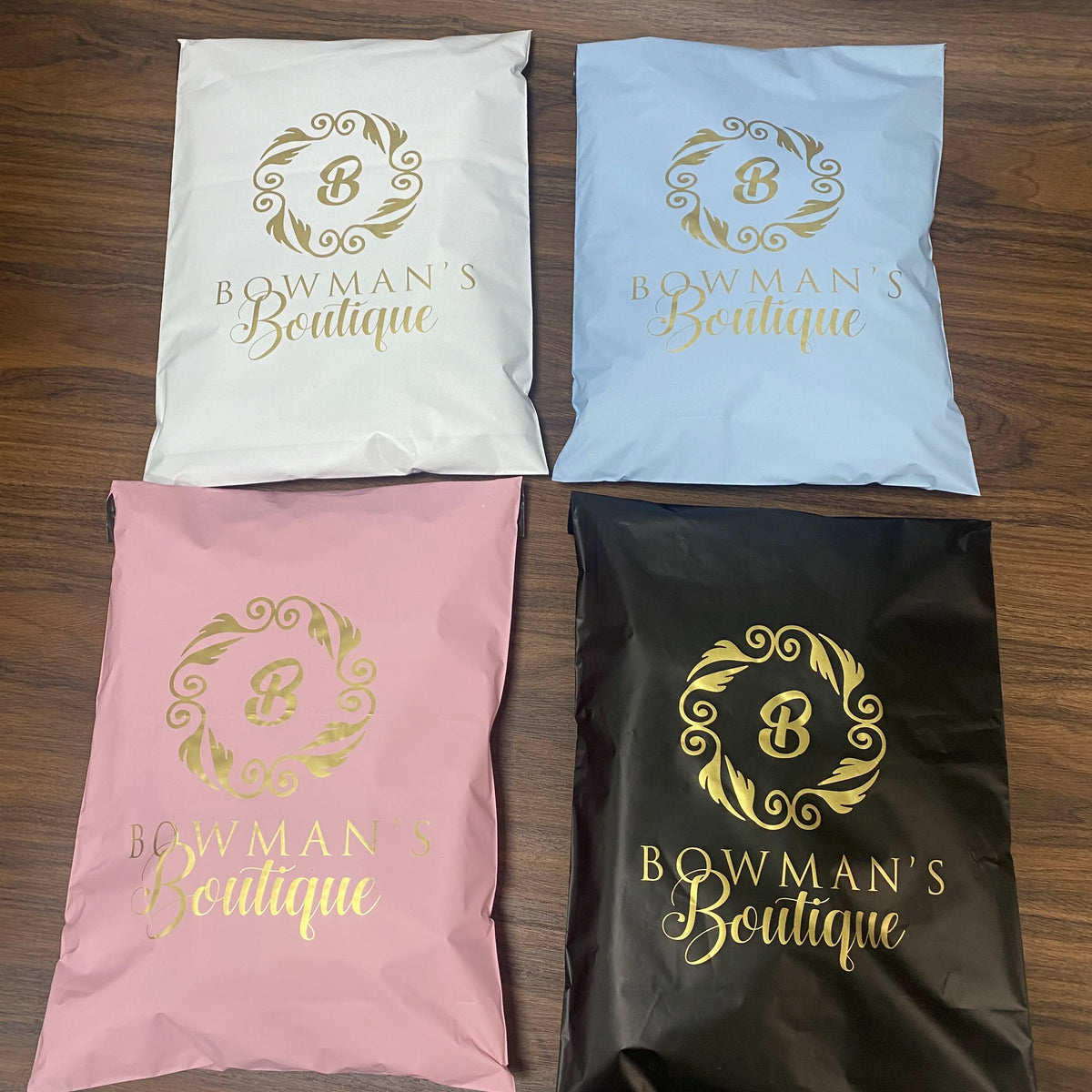 Customise Logo Shipping Clothes Packaging Pink Blue Clothing Poly Mailers Bags Mailer Courier Bags for Small Business