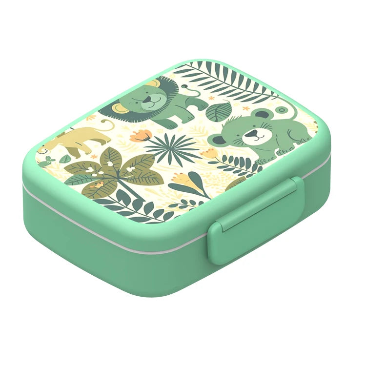 Hot Selling New Kids PP Plastic Lunch Box 5 Compartments Durable Microwave Heating Food Storage Container Modern Style Bento Box