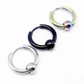 Wholesale Stainless Steel Hot Sale Round Stud Earrings Circle Hoop Earrings for Men Women