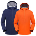 NEW Autumn Full Unisex Waterproof Breathable  Windproof Zipper Softshell Lightweight Windbreaker Hooded Outdoor Coat Jacket