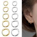 2022 Trend Simple Stainless Steel Gold Small Hoop Earrings for Women Men Cartilage Ear Piercing Jewelry Pendientes Hombre Mujer