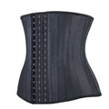 100% Natural Latex Tummy Fat Burning Waist Cincher Underbust Waist Shaper Sport Girdle 25steel Bone Latex Waist Trainers