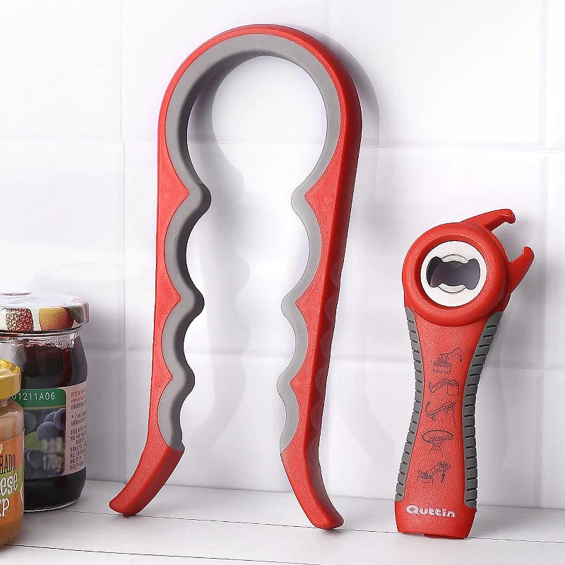 Easy and Safe Tin Opener Plastic Can Opener Multi Purpose Screw Cover Jar Openers Beer Bottle Opener