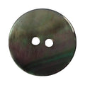 Black 4-Holes Mop Button Normal Round Flat Design Logo Sequins Eco-Friendly Shell Material for Shirts Dresses Bags-10mm 15mm