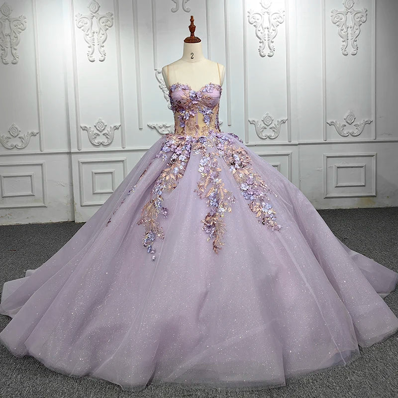 Purple Sleeveless Elegant Spaghetti Straps Evening Dress for Women Jancember 5692