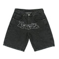 2026 Streetwear Jean Shorts Men Denim Shorts Custom Embroidery Denim Shorts for Men