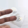 Clear Sticker Printing Adhesive Label Custom Pvc Transparent Round Waterproof Stickers Gold Foil Logo Labels