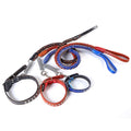 Wholesale Cow Braided Leather Collar and Leash Set