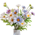 Artificial Wildflowers Daisy Silk Flower Arrangements Wedding Bouquets Floral Table for Home Kitchen Garden Party Decoration